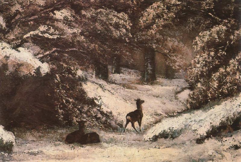 Gustave Courbet Deer Spain oil painting art